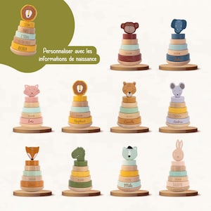 Tour d'anneaux animaux Trixie personnalisée