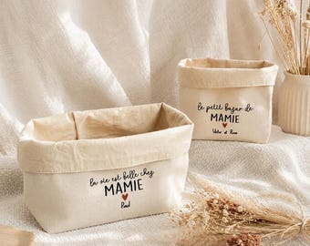 Panier de rangement personnalisé - Fête des Grands-Mères - Idée cadeau