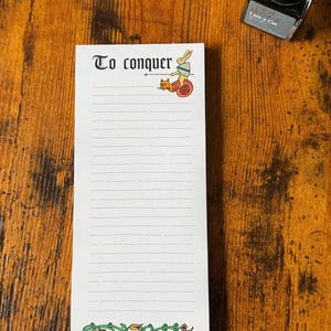 Medieval To Do Notepad | Magnetic Task List Pad