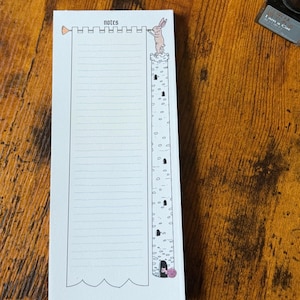 Medieval Rabbit Notepad | Magnetic to do checklist