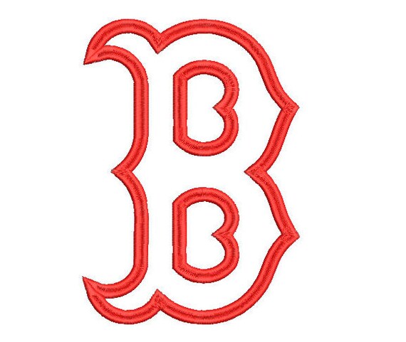 5 sizes Boston Red Sox Applique Design Baseball Logo Machine | Etsy