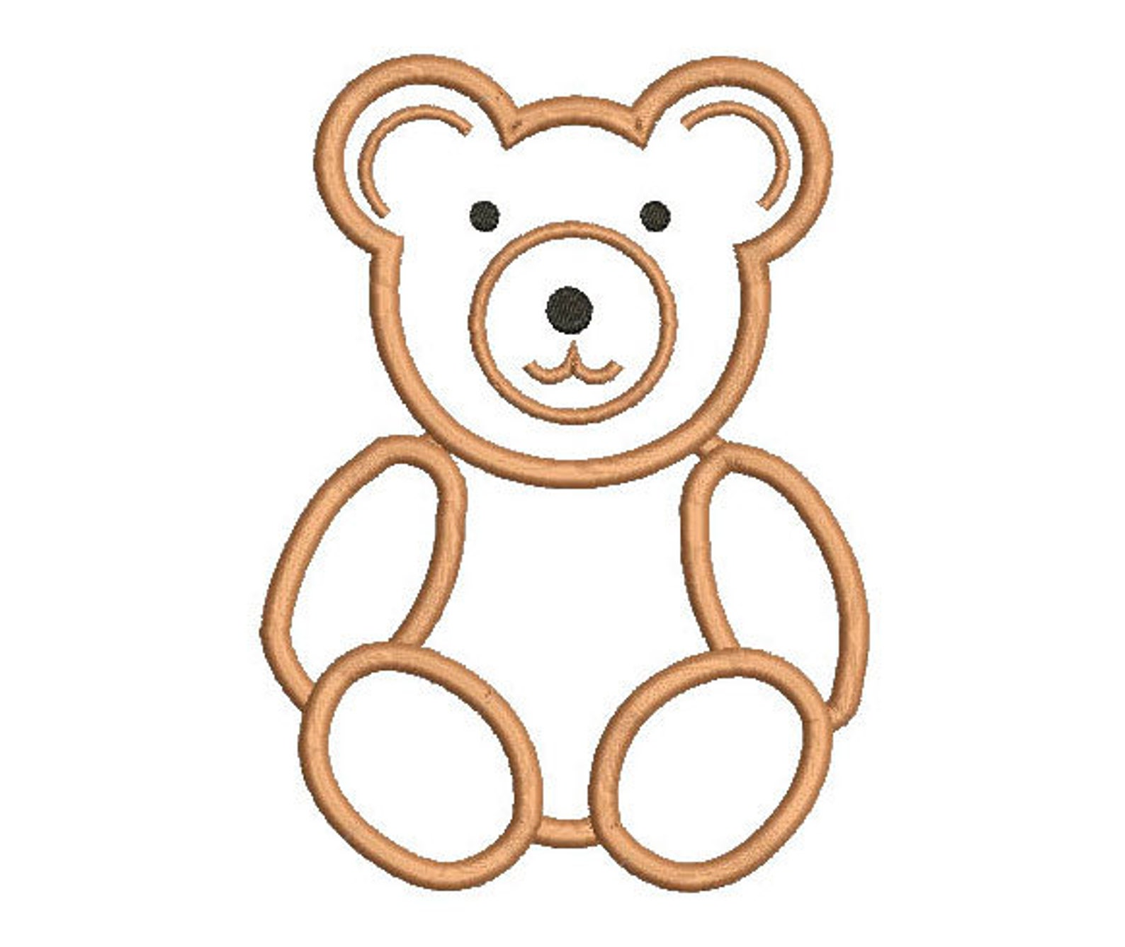 4 sizes Teddy Bear Applique Design Kids Applique Design Zoo Etsy