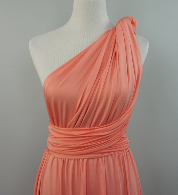 coral pink cocktail dress