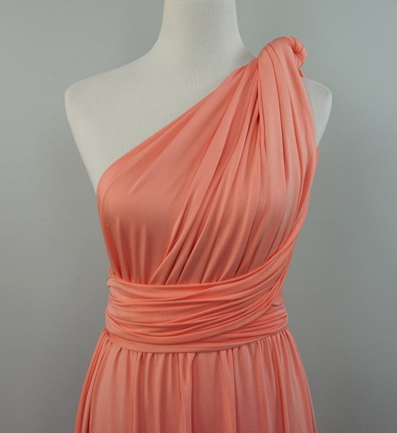 infinity dress coral pink