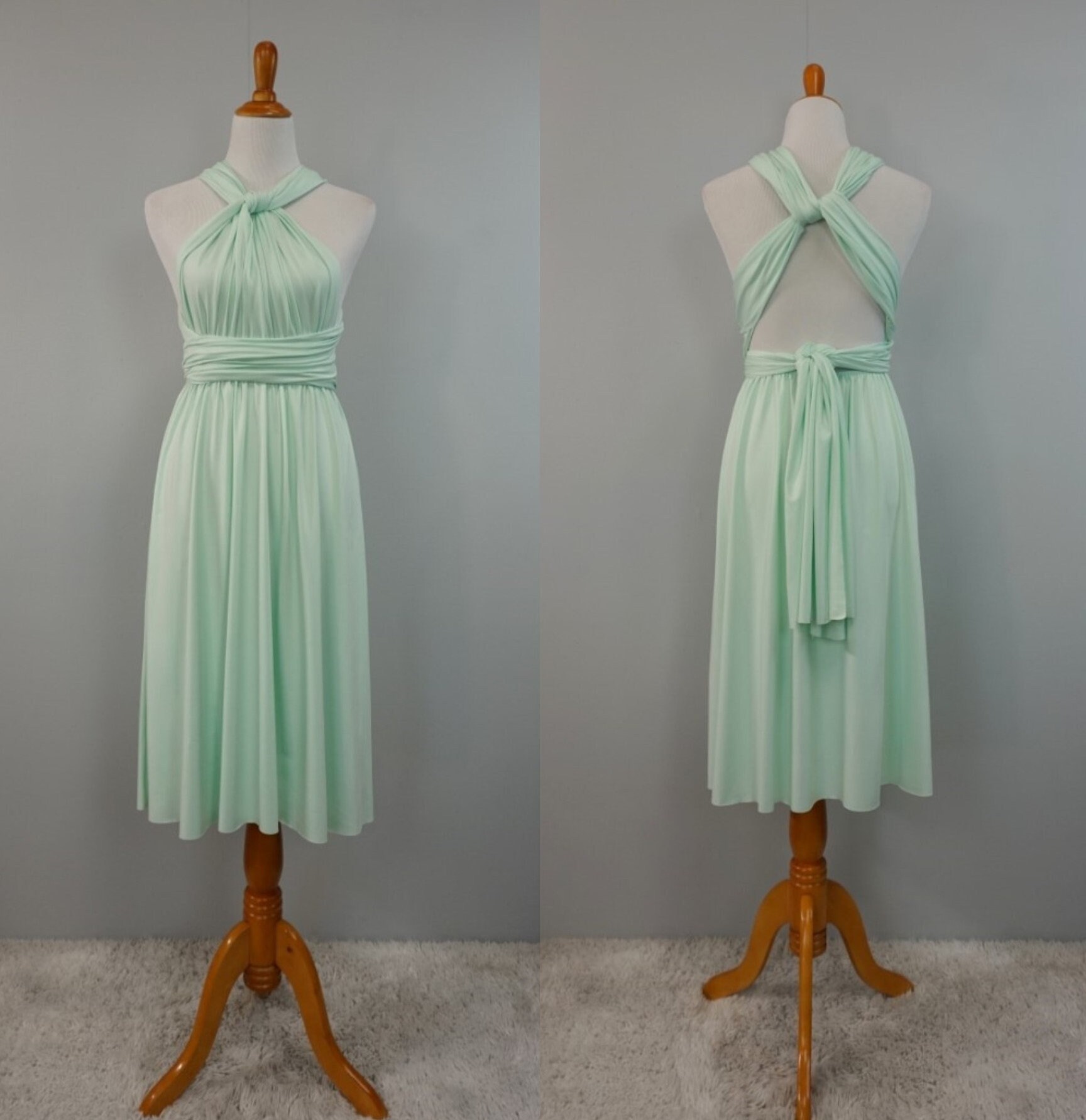Mint Dress Mint Green Dress Short Bridesmaid Dress Short Etsy