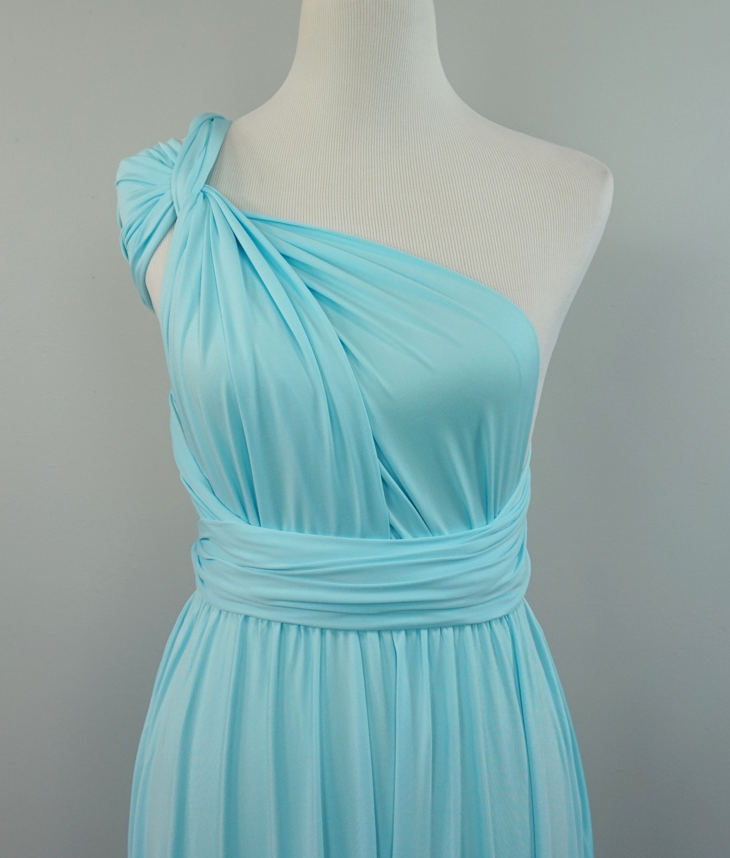 Aqua blue dress aqua blue bridesmaid dress aqua blue prom | Etsy