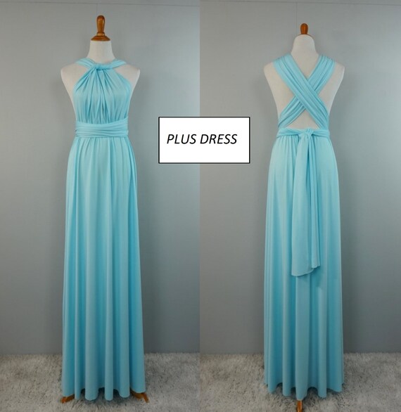 turquoise plus size bridesmaid dresses
