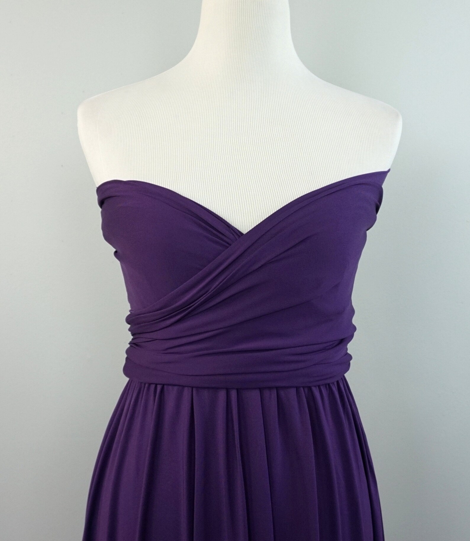 Purple infinity dress/ purple long dresses / purple bridesmaid Etsy