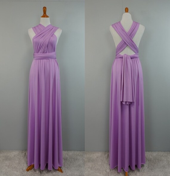 long lavender bridesmaid dresses