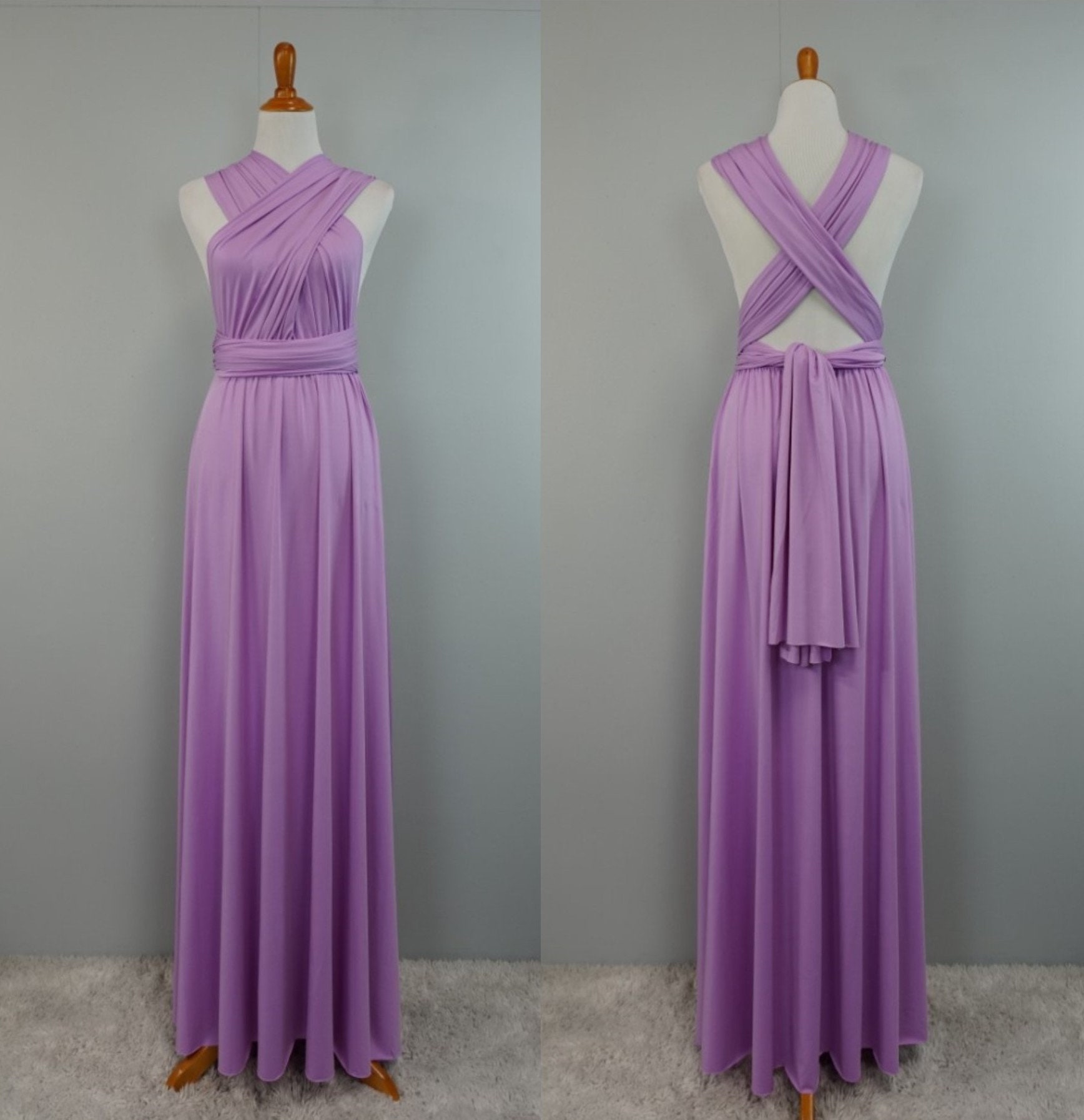 lavender maxi dress