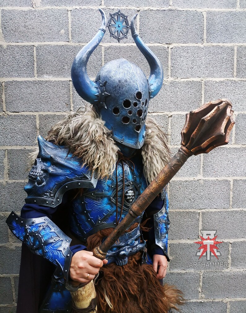 Tzeentch helmet Chaos head armor LARP helmet Fantasy Armor Etsy