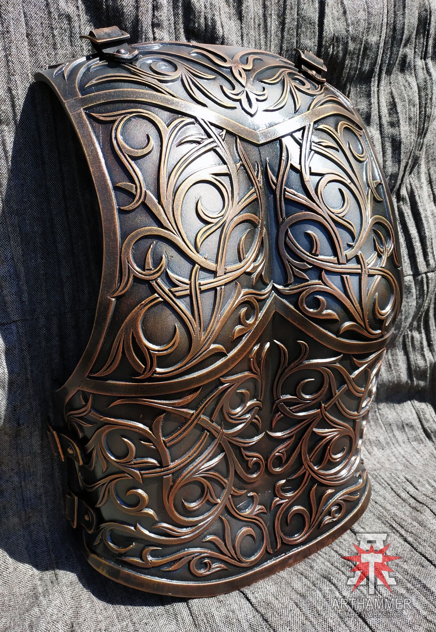 Female LARP breastplate Fantasy warrior cosplay Prop costume Etsy