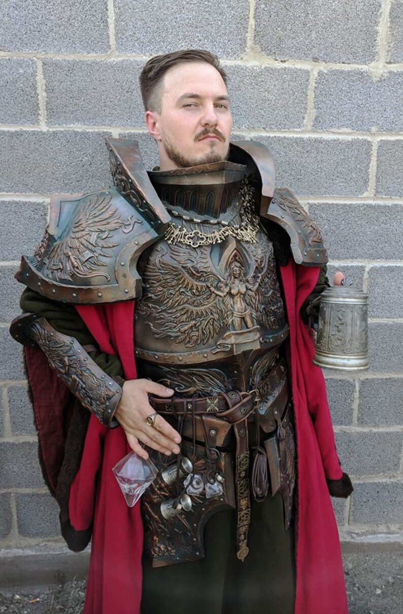 Paladin leg armor LARP and Cosplay Medieval Knight Costume Etsy