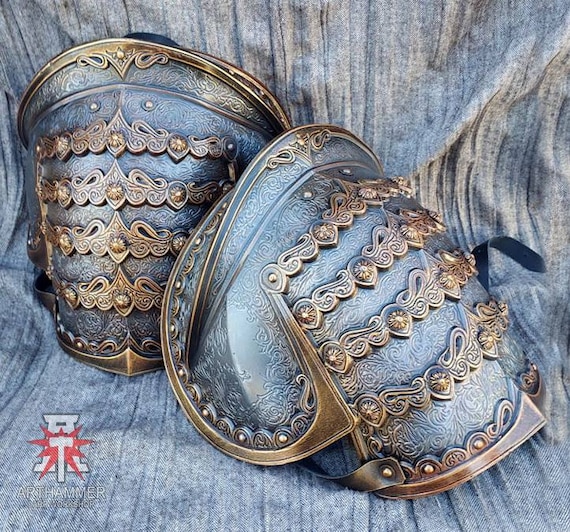 Hussar Shoulder Armor Guard Knight Pauldrons Larp And Cosplay Armor Shoulder Pads Fantasy Knight Armor - roblox gold knight armor