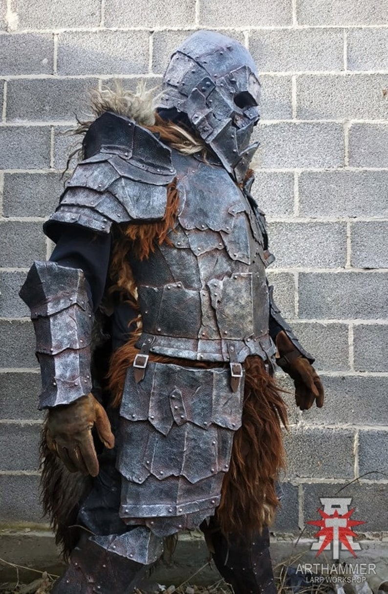 Orc Armor Set Orcish Armour Fantasy LARP Armor Barbarian Etsy