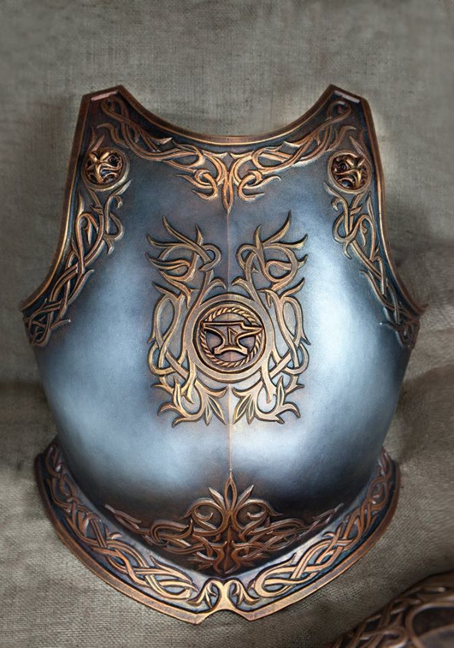 Fantasy warrior breastplate Knight Cuirass armor Medieval | Etsy