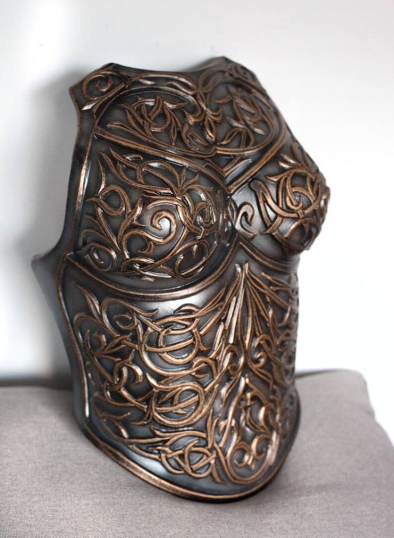 Female LARP breastplate Fantasy warrior cosplay Prop costume Etsy