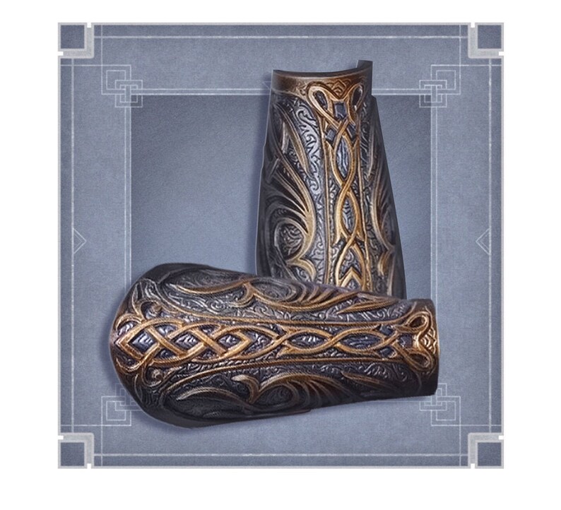 LARP armor Bracers Cosplay vambrace Fantasy prop armor Etsy
