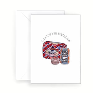 Carte d'anniversaire de Glasgow / carte de Glasgow / carte de plaisanteries Weegie / carte d'anniversaire de Glasgow / carte d'anniversaire écossaise