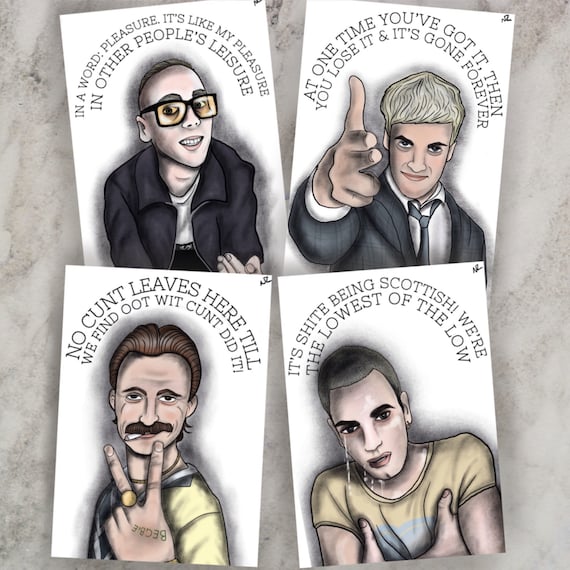 Trainspotting Art Set Trainspotting Movie Xmas Gift Etsy