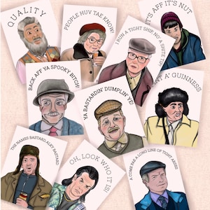 Still Game volles Set / Jack und Victor Zitat / Two Pints Prick / Still Game Geschenk / Schottisches Weihnachtsgeschenk
