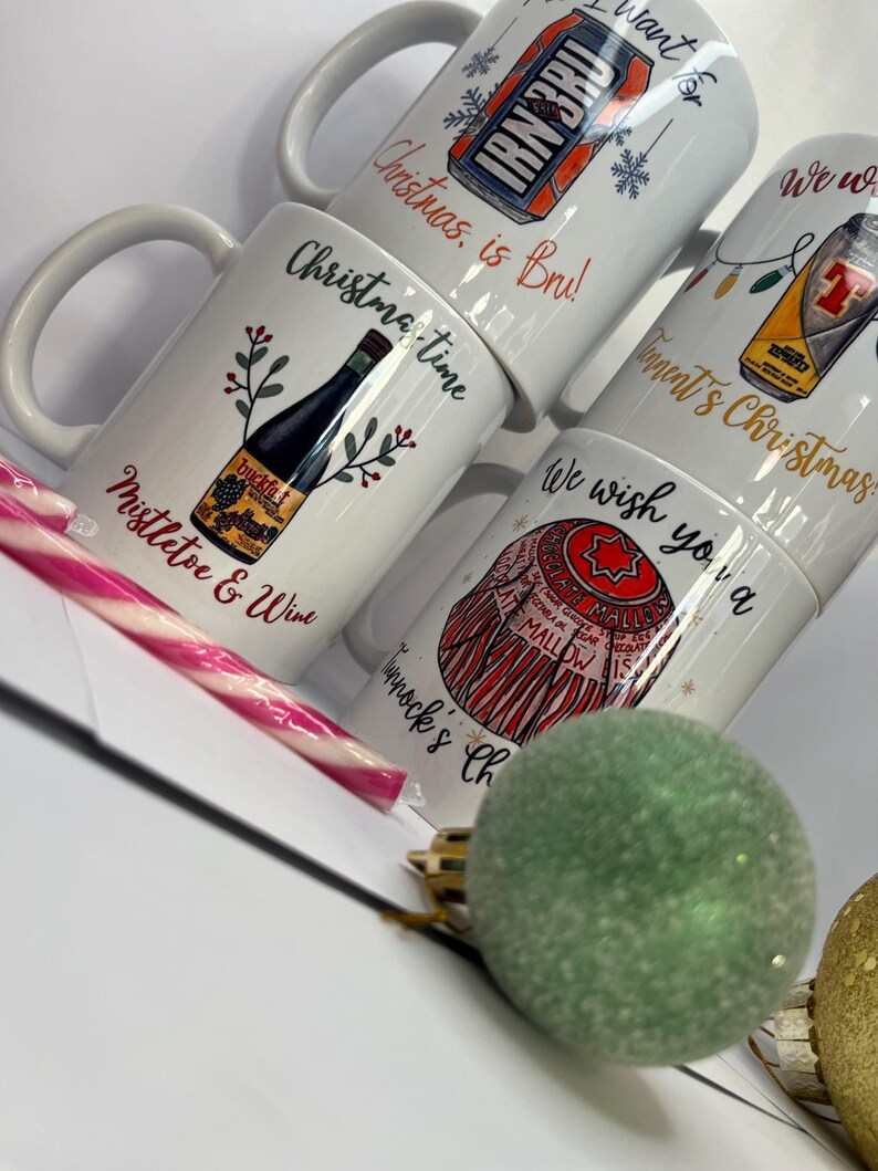 Buckfast julmugg / rolig Buckie-present / skotsk hemlig tomte / tepaus Buckfast-kopp / Buckie-julpresent / pappapresent bild 7