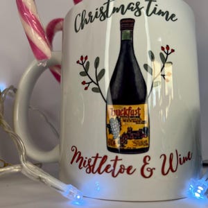 Buckfast julmugg / rolig Buckie-present / skotsk hemlig tomte / tepaus Buckfast-kopp / Buckie-julpresent / pappapresent bild 4