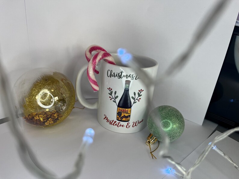 Buckfast julmugg / rolig Buckie-present / skotsk hemlig tomte / tepaus Buckfast-kopp / Buckie-julpresent / pappapresent bild 6