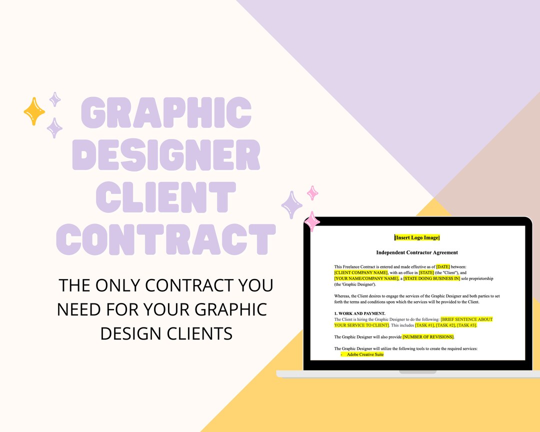 Freelance Graphic Designer Client Contract Template Website - Etsy.de