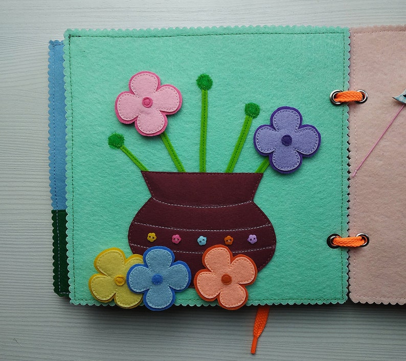 First easter kids quiet book gift felt dollhouse animals quiet book felt baby toddler kids sensory toys fabric soft dollhouse book busy bag