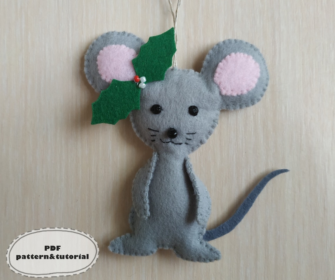 Mouse sewing pattern Felt mouse pattern Felt animal patterns | Etsy