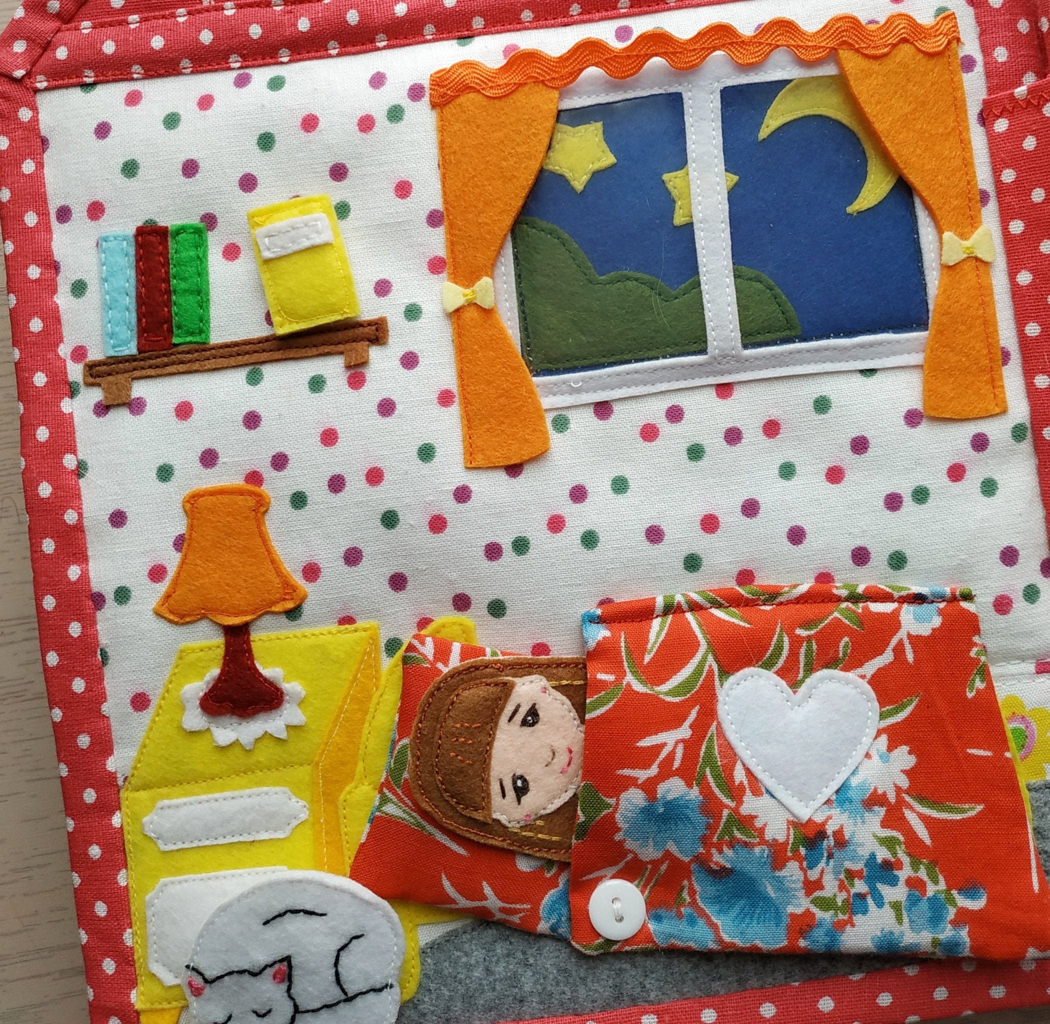 Felt Dollhouse Quiet Book For Girls Felt Baby Toys Toddler Etsy