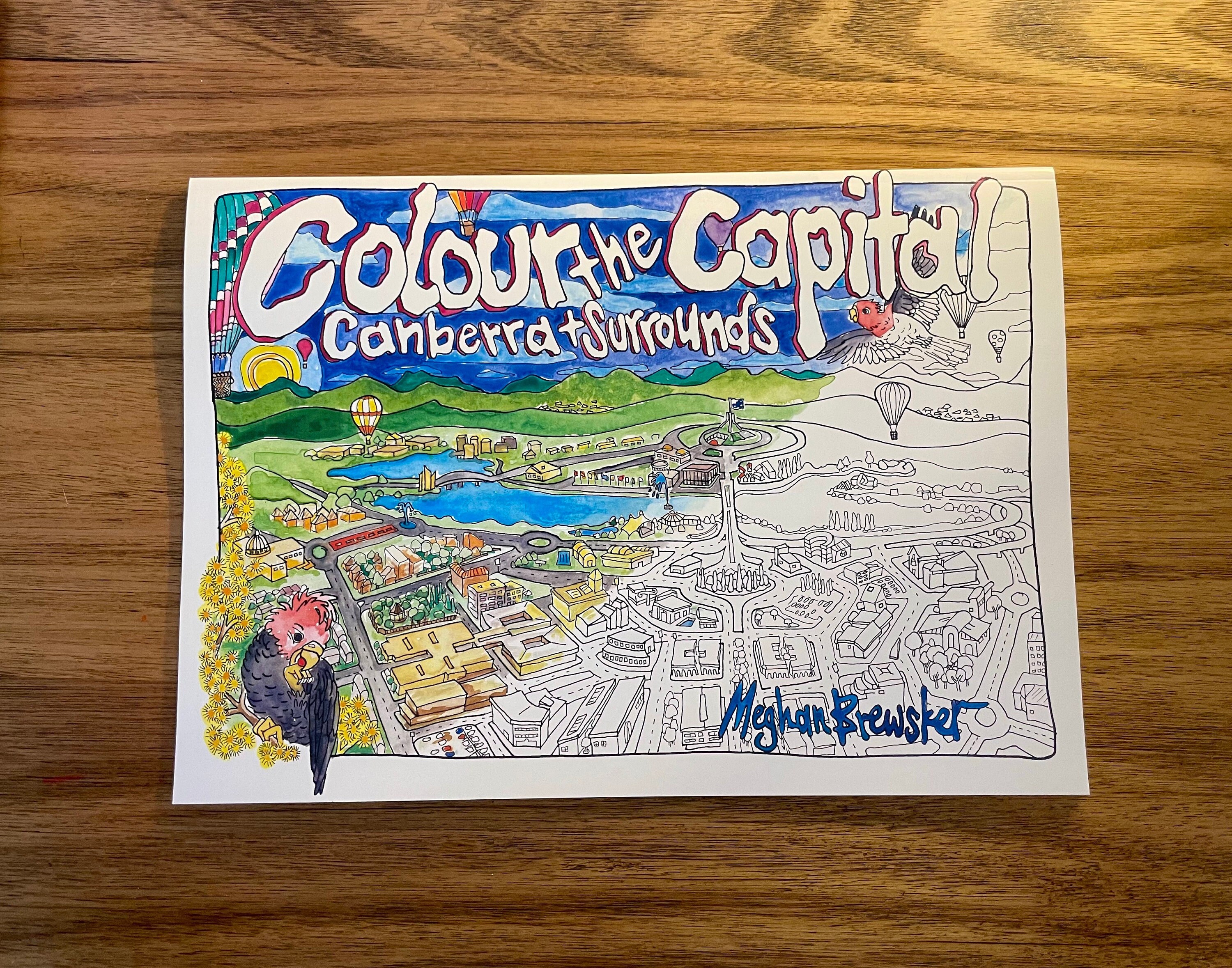 Colour the Capital, Canberra Colouring Book (pick Up) - Etsy Australia