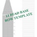 14 Bead Base Row Template / Nine Different Blank Templates for Beaded ...