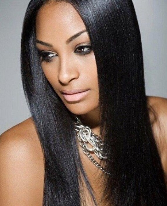 Bundle Deals 3 Pack Virgin Remy Relaxed Yaki Straight Hair Etsy