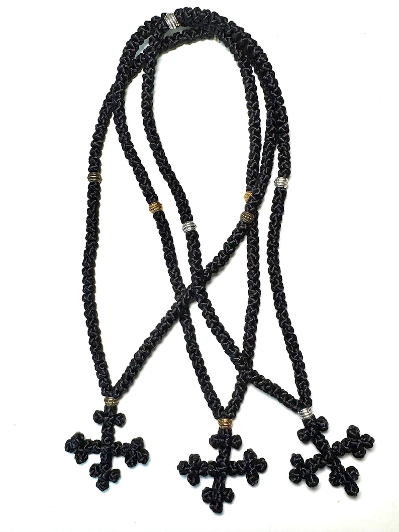 Spriritual Rope Handmade Coptic Orthodox Prayer Rope Necklace | Knotted Cross ...