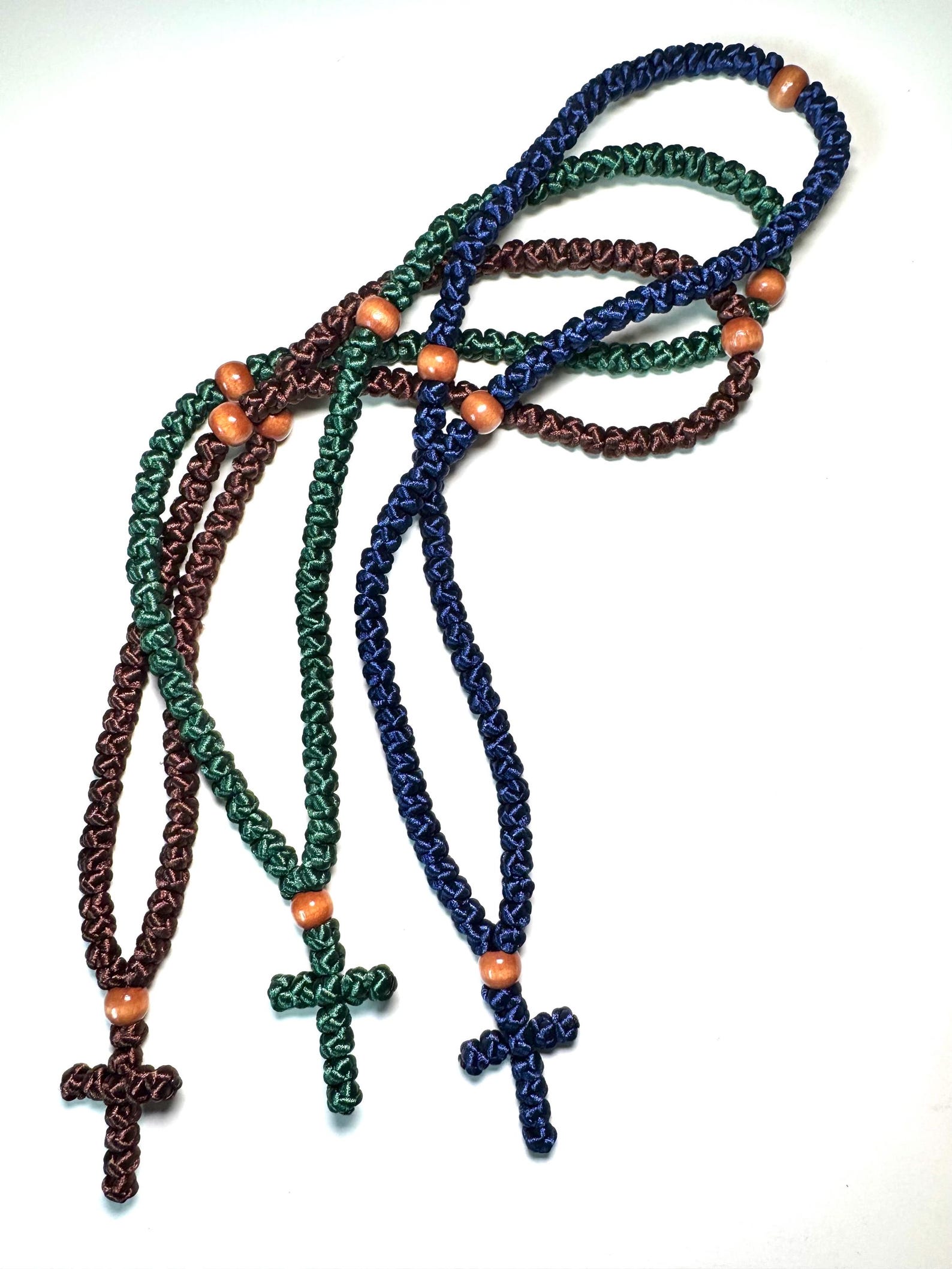 Spriritual Rope Handmade Coptic Orthodox Prayer Rope Necklace | Knotted Cross ...