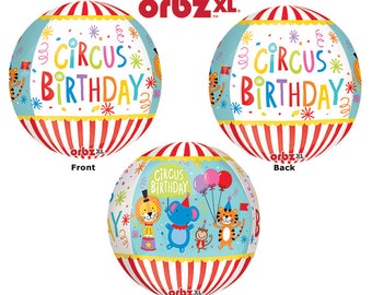 XL 32/" Carnival Balloon Circus Seal With Ball Mylar Foil Party Decoration