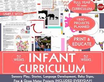 BALANCED INFANT CURRICULUM: Full year, 52 weeks, with over 1300 activities!