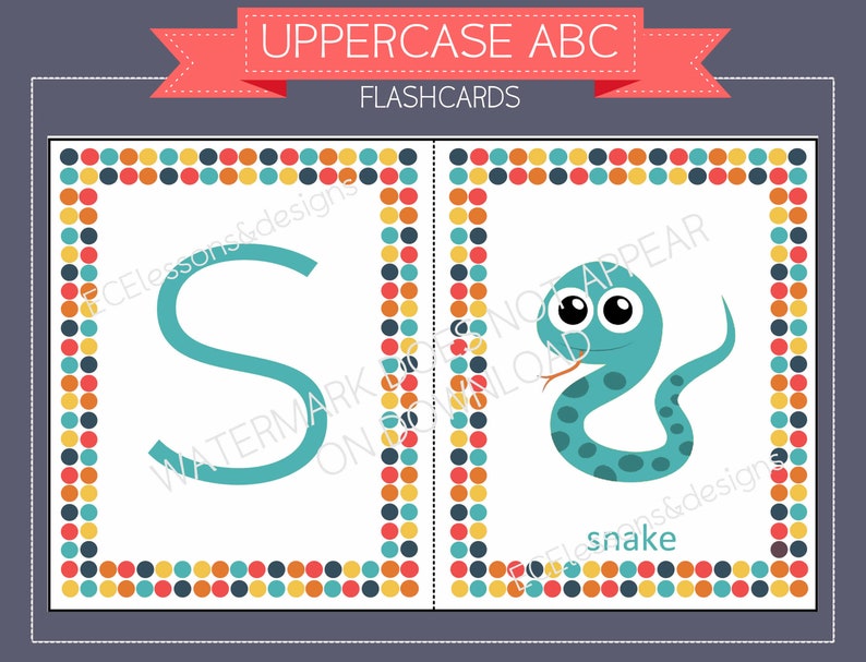 Printable ALPHABET FLASHCARDS ABC flashcardsUppercaseDouble | Etsy