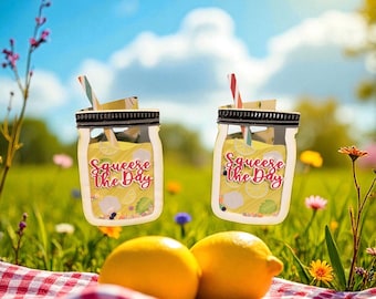 Lemonade Shaker Karte – Handgemachte Sommer Grußkarte mit Konfetti