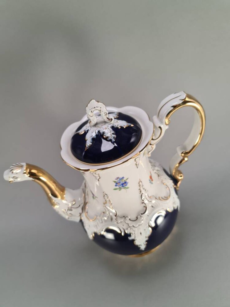 Meissen B Form / B Shape Unique Large Teapot / Coffee Pot Etsy