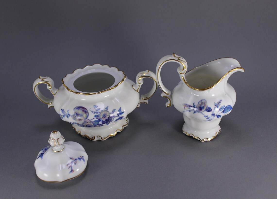 Zuckerdose mit Milchkännchen Rosenthal Pompadour 1940er | Etsy