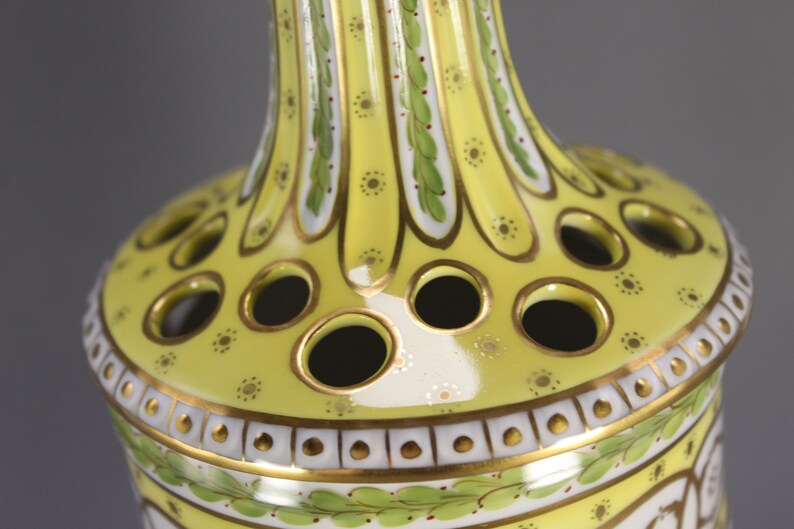 Potschappel ca Antique Porcelain Urn Vase with Lid Dresden 1901 year Carl Thieme Vintages Store Design