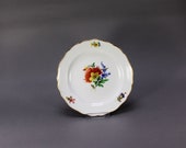 Meissen Porzellan -Porcelain 39 s Dessert Plate -Flowers Decor - Gold Rims Excellent Condition