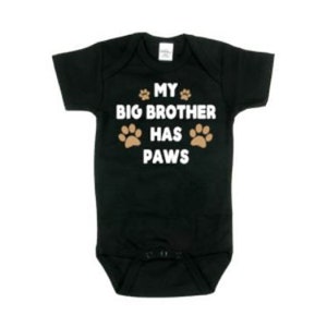 Mijn Grote Broer Heeft Poten Baby Romper Hond Baby Romper Etsy