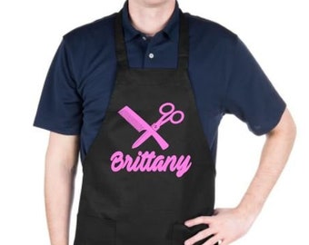Personalized Hair Stylist Apron Custom Photo Aprons Kitchen Etsy