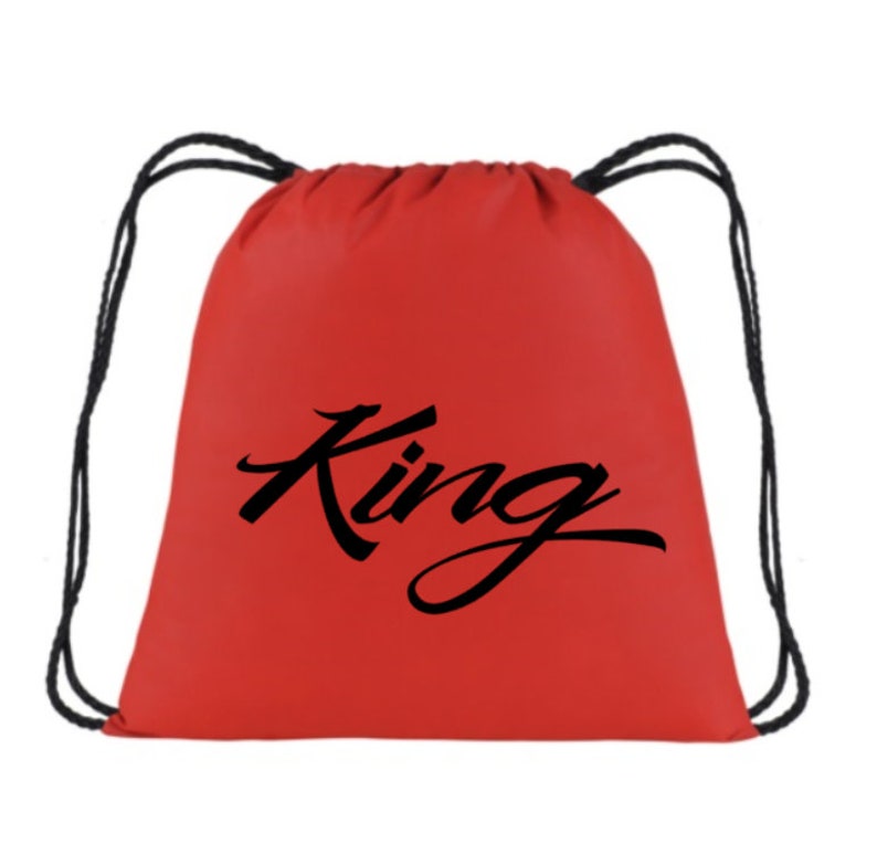 Draw String bag Drawstring Backpack Vacation Bookbag King Back pack Beach Bag Funny Drawstring Bookbag Birthday Bookbag