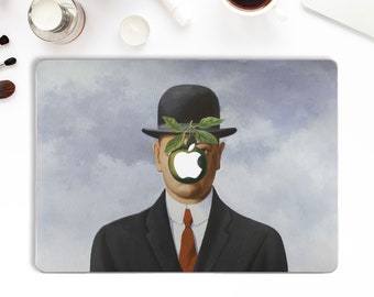 Magritte Macbook case Art Macbook Pro 13 16 15 inch Air 13 M1 12 inch Vintage Painting Abstract Aesthetic Retro Artsy The Son of Man case