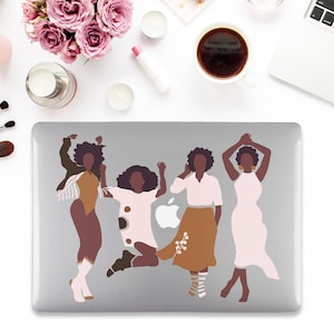 女性用Macbookケース 美しいMacbook Pro 13 Air 13 M2 M1 Pro 14 Pro 16 Pro 15 12インチ ブラック 女性 女の子 トレンディ 透明デザイン ガーリーケース